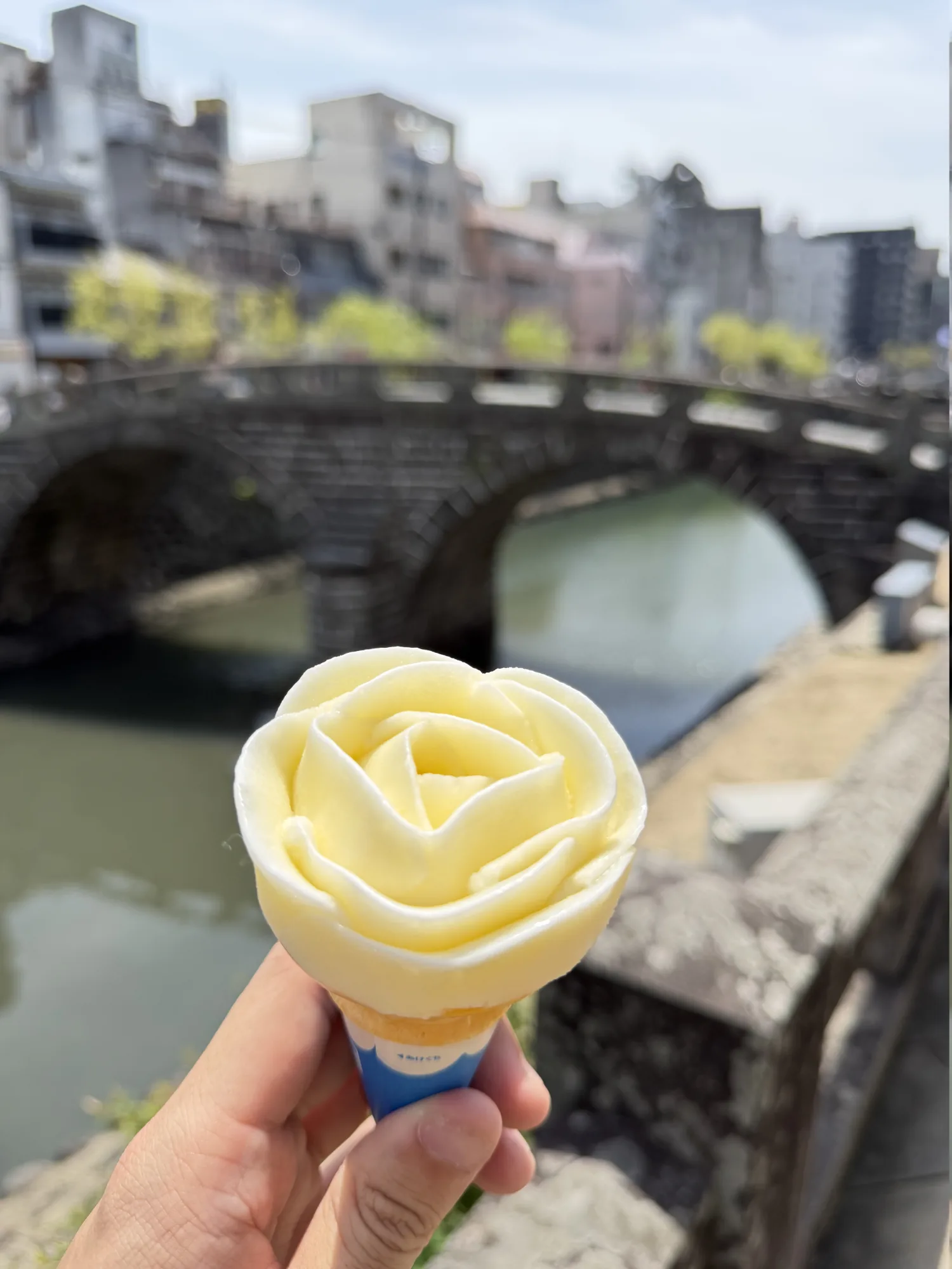眼鏡橋で買ったチリンチリンアイス